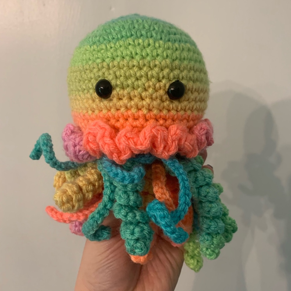 🪼 NEW Handmade Crocheted Jellyfish Stuffed Animal 🪼 - Picture 6 of 10